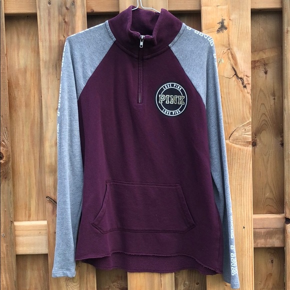 Victoria’s Secret PINK Half Zip Sweater - Picture 1 of 5